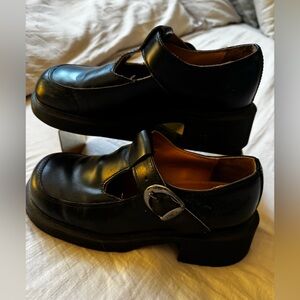 VINTAGE MINT Women’s Doc “Dr” Martens Black Mary Jane Leather Shoes UK 4 US 6